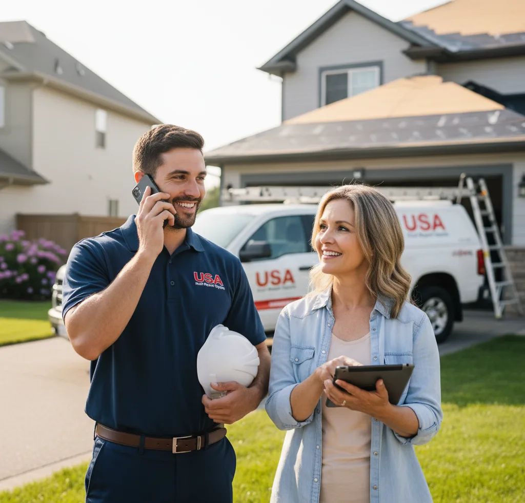 USA Roof Repair Experts customer support in McHenry